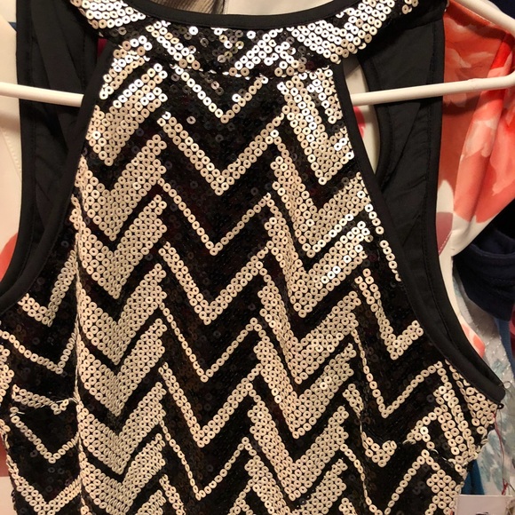 Black and White sequined dress size small - Picture 2 of 7